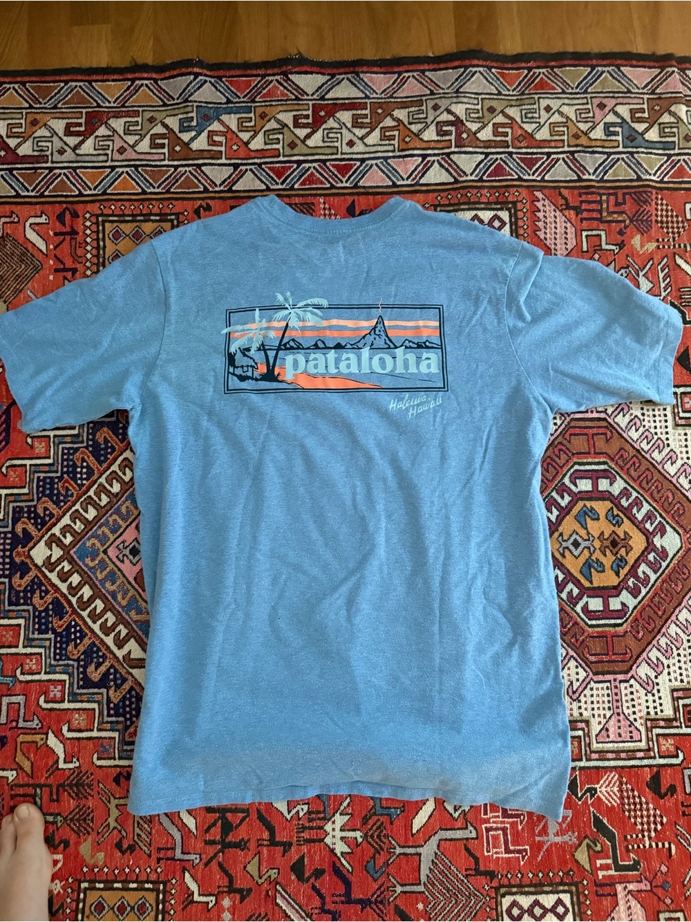 Patagonia Haleiwa North Shore Hawaii Limited Edition T Shirt blue heather M